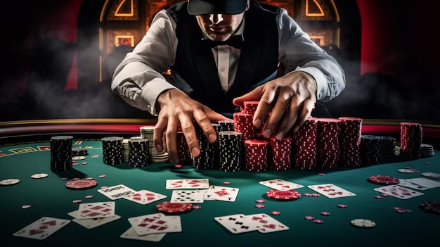 Live dealer studio with multi-camera setup for blackjack and roulette tables
